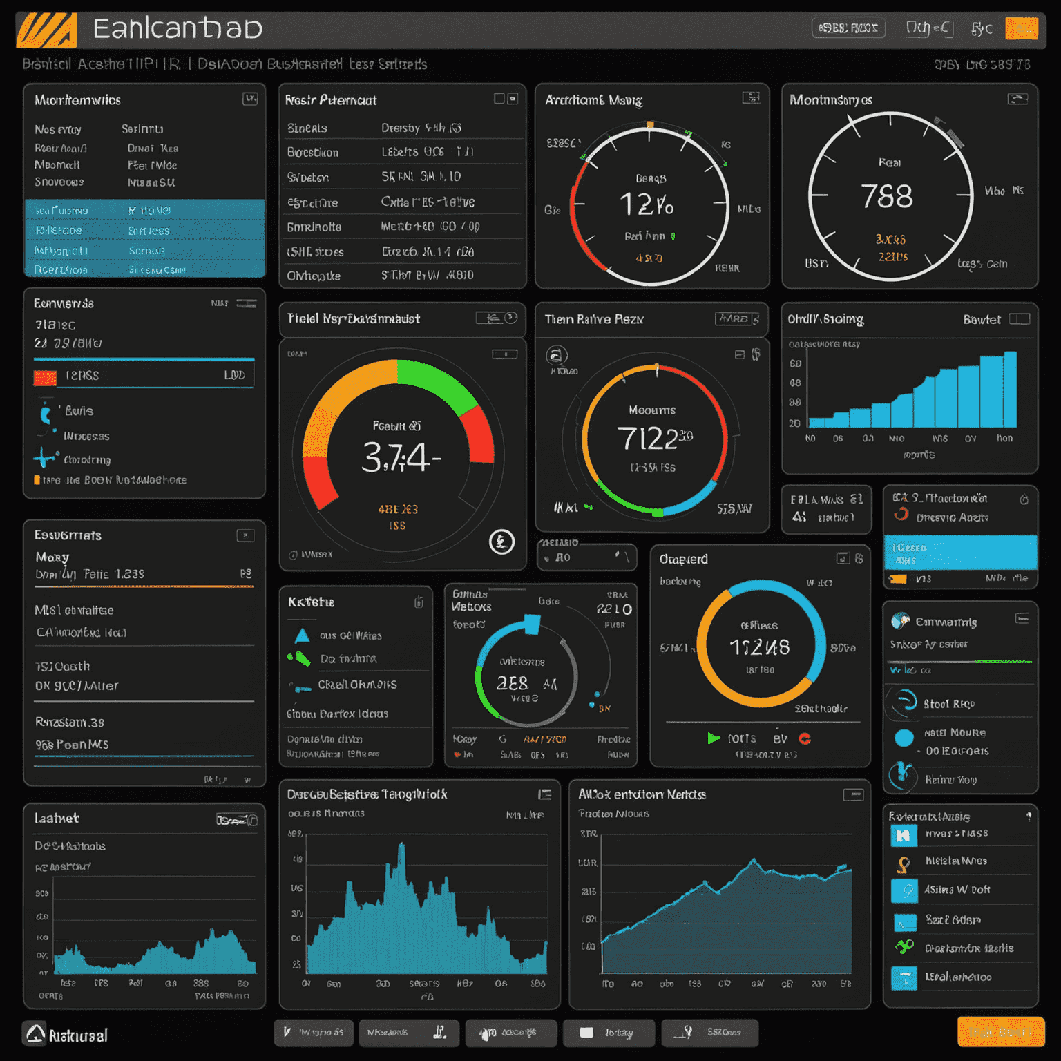 Tableau de bord de surveillance en temps réel d'Advanced IP Scanner affichant des graphiques de performance et des alertes pour différents appareils réseau
